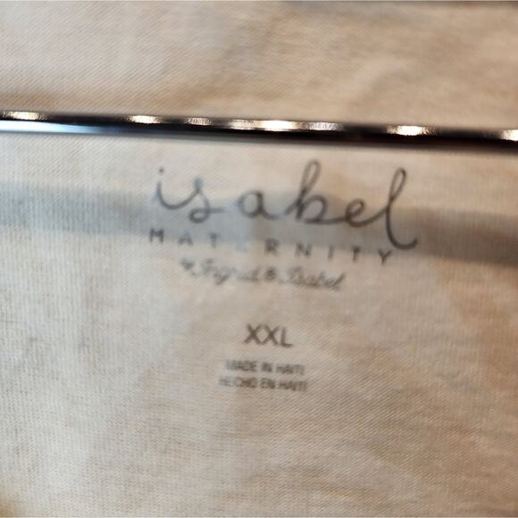 New Ingrid Maternity T-Shirt Animal Print V-Neck Tee Cool Lightweight Size XXL - Picture 4 of 7